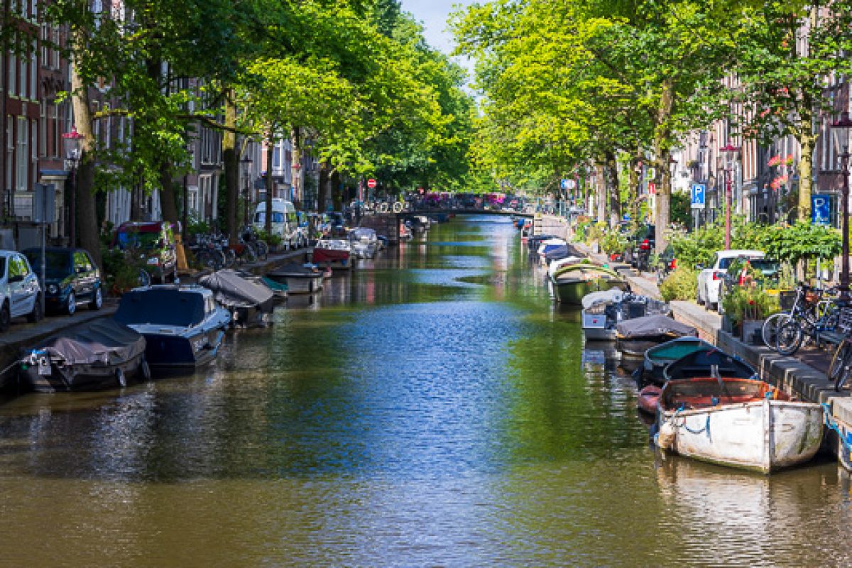 Along the canals